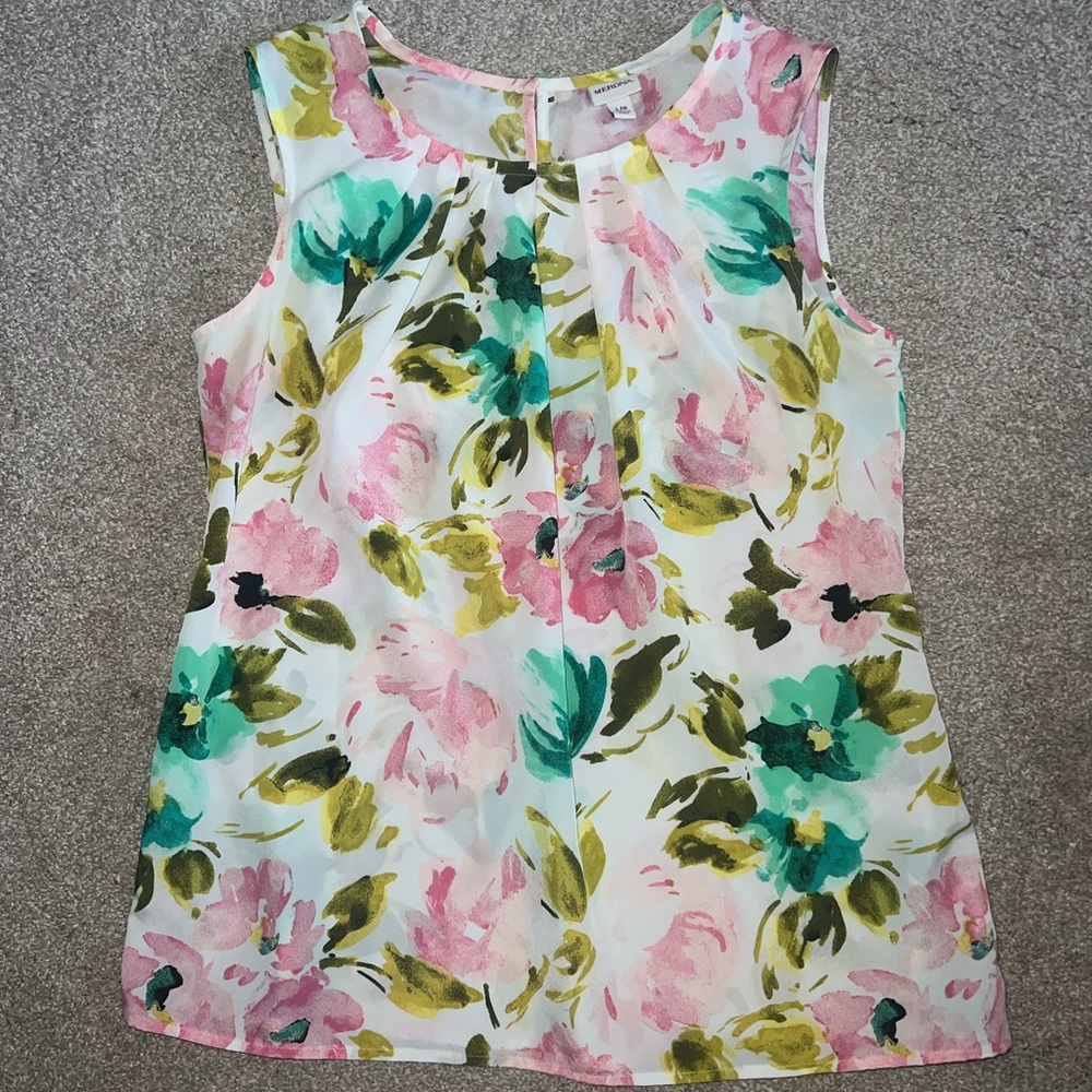 Floral Sleeveless Women’s Top